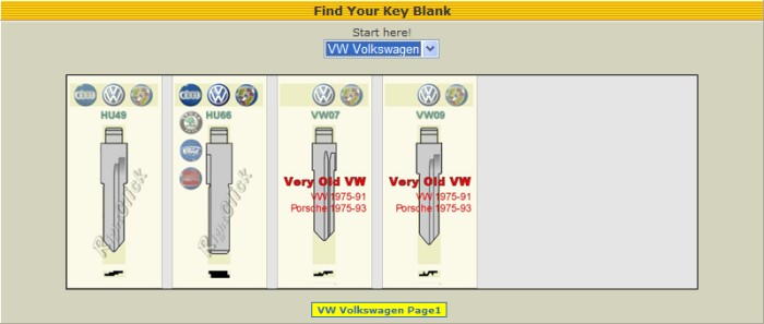 Find your key blank