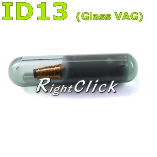 ID13 Transponder Glas Chip unprogrammiert passend für Audi Fiat Honda Kia Skoda 