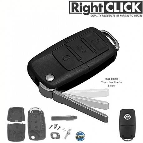 UNIVERSAL Remote Key case with free blank For Any Car R669KEY